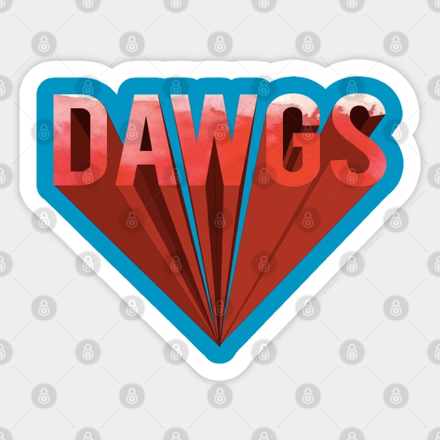 Dawgs 3 Sticker by doodlesbydani